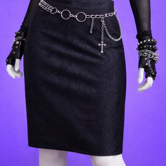 Chapter One Goth Mini Skirt - Picture 1 of 5